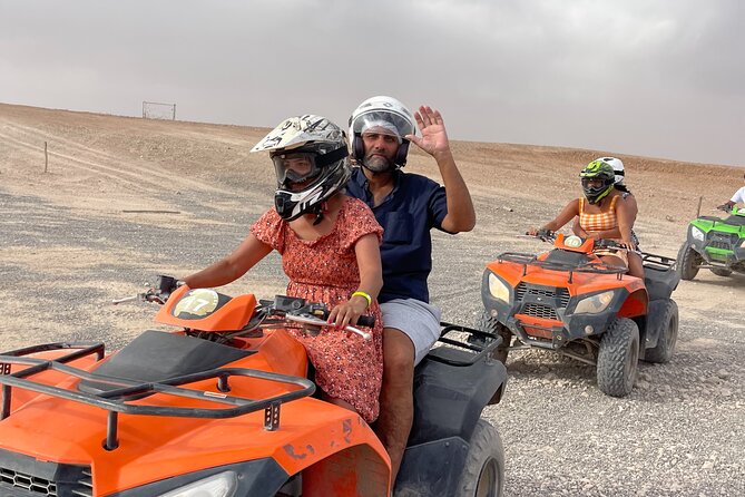 Half-day Quad excursions in the Agafay desert - Gear and Safety: Helmet, Goggles, Balaclava, Raincoat