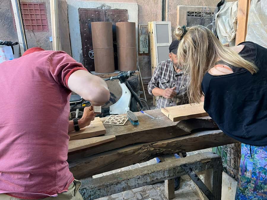 Hands-On Moroccan Wood Carving Workshop with Local Experts - Where Café France Meets Real Crafting