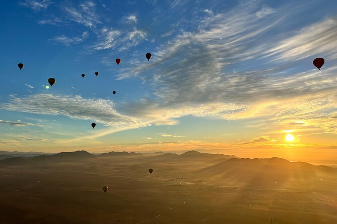 Hot Air Balloon Flight over Marrakech with Breakfast - Over Marrakech and toward the Atlas: what you actually see
