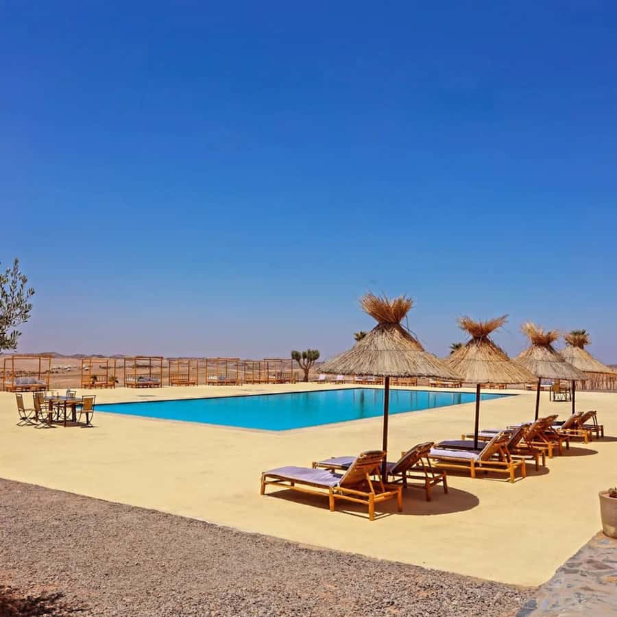 Luxury Agafay Desert : Quad , Camel Ride, Pool & Dinner Show - Dinner and shows under the stars: tagine, Gnawa music, and campfire energy