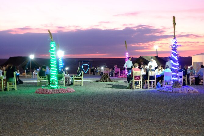 Magical dinner in Agafay desert Sunset with camel Ride - Dinner under the stars: 3 courses, real Moroccan flavor, and a tent option