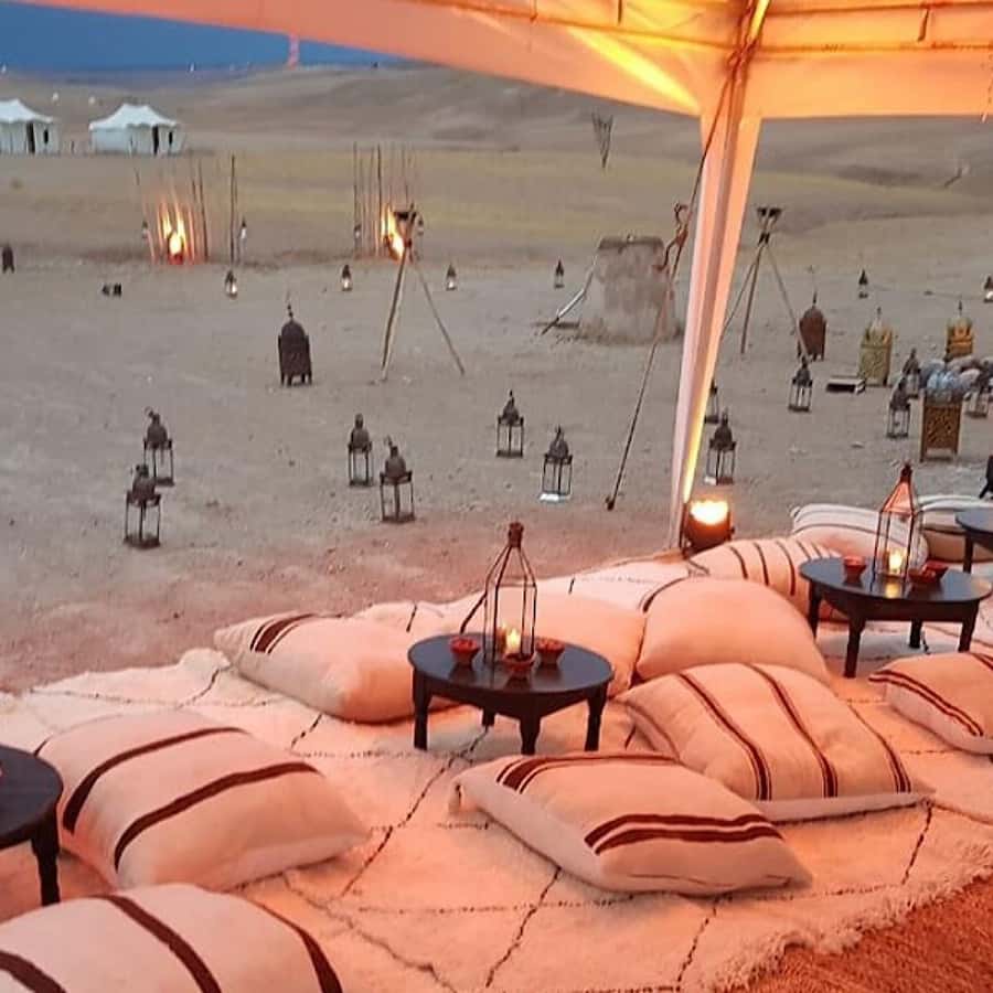 Magical Dinner In Agafay Desert Under the Stars & Camel rid - Moroccan Dinner Under the Stars: What the Meal Feels Like