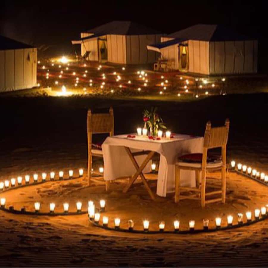 Magical Dinner In Agafay Desert Under the Stars & Camel rid - Takerkoust Tea Stop: A Calm Arrival With Nomad-Style Photos