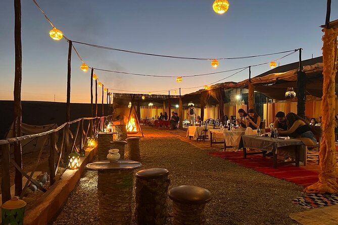 Magical dinner show and camel ride & Quad Bike in Agafay desert - Berber tent dinner show, fire time, and stargazing