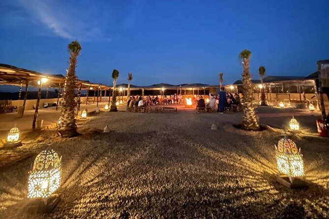 Magical dinner, sunset, music and fire show in Agafay desert - Sunset Over Agafay: When the Desert Actually Looks Its Best