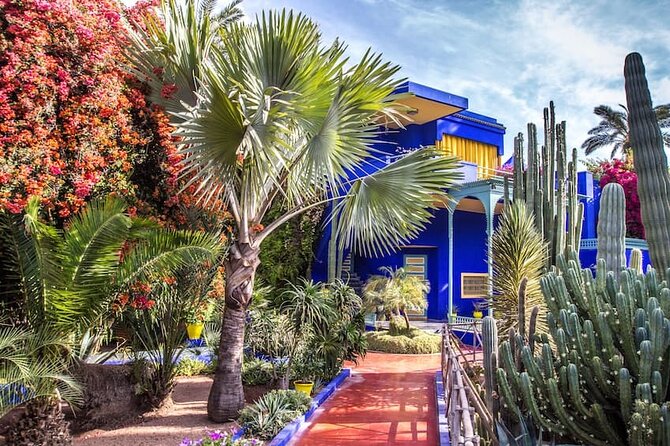 Majorelle Garden, St Laurent,Berber Museum Round-trip & Tickets - Majorelle Garden’s cobalt-blue buildings and plant-filled calm