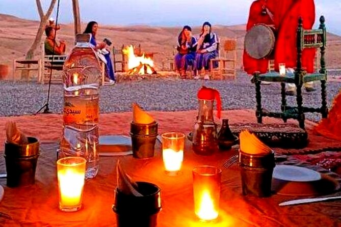 Marical dinner and camel ride at sunset in Desert of Marrakech - Waterfalls, mint tea, and lunch in Berber family homes