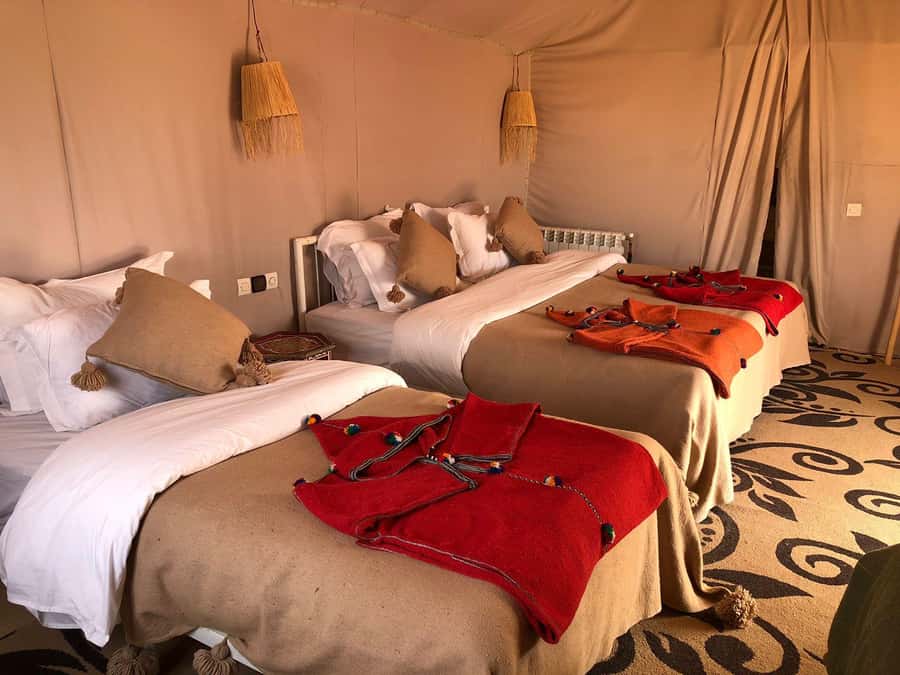 Marrakech: 3-Day Luxurious Desert Tour to Fes via Merzouga. - Day 2: Todra Gorge cliffs, Merzouga dunes, and a luxury camp under real stars