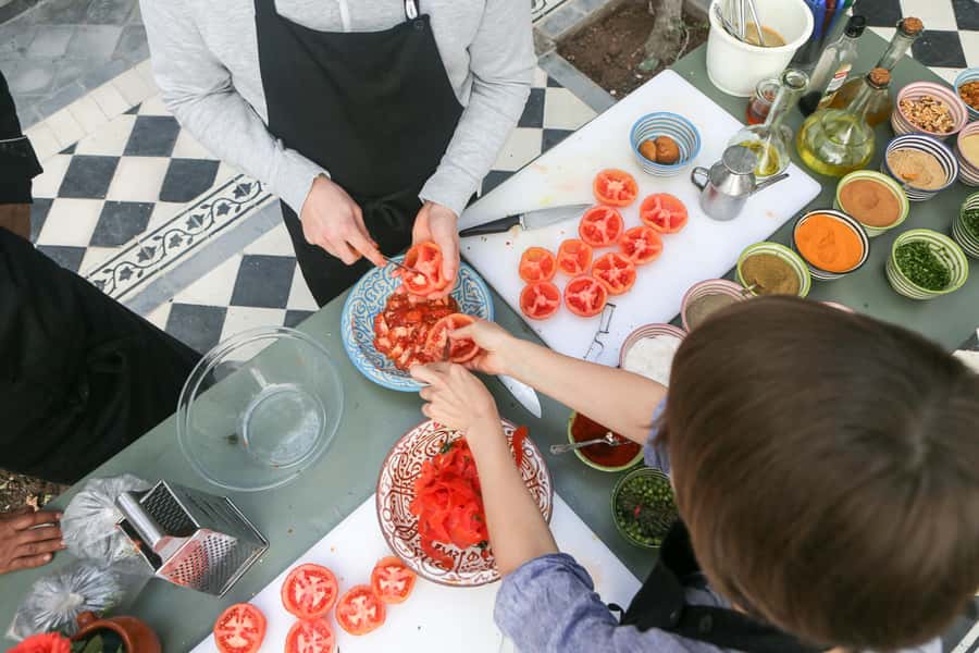 Marrakech: 3-Hour Open-Air Moroccan Cooking Course - The chef-led lesson: how Moroccan flavors fit together