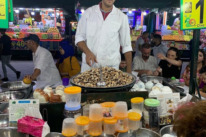 Marrakech: A Gastronomic Night Street Tour With Dinner - The spice market lesson: saffron, cardamom, turmeric, and the bread you’ll remember