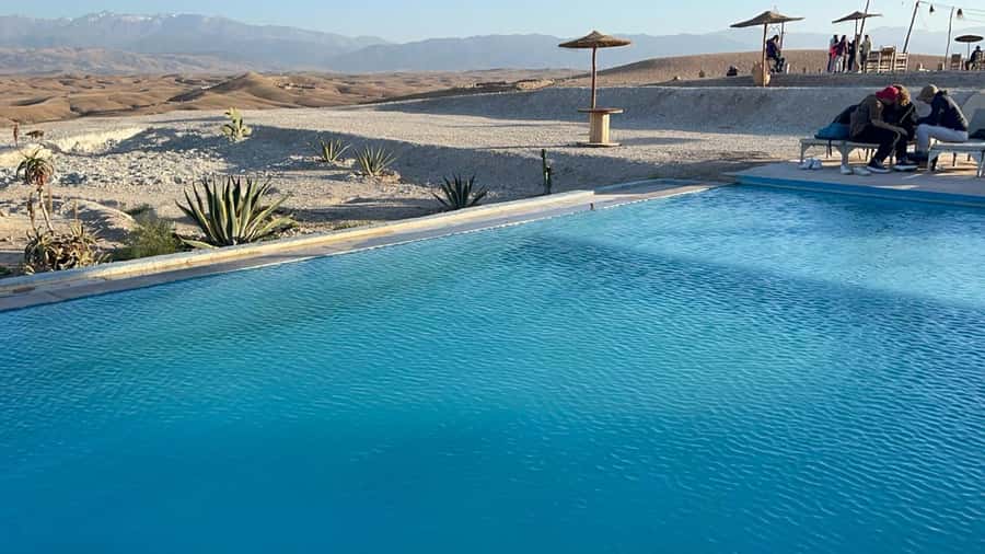 Marrakech: A magical trip to Agafay with lunch and pool - Lunch at the Camp: Tajines, Preserved Lemon, and Dessert