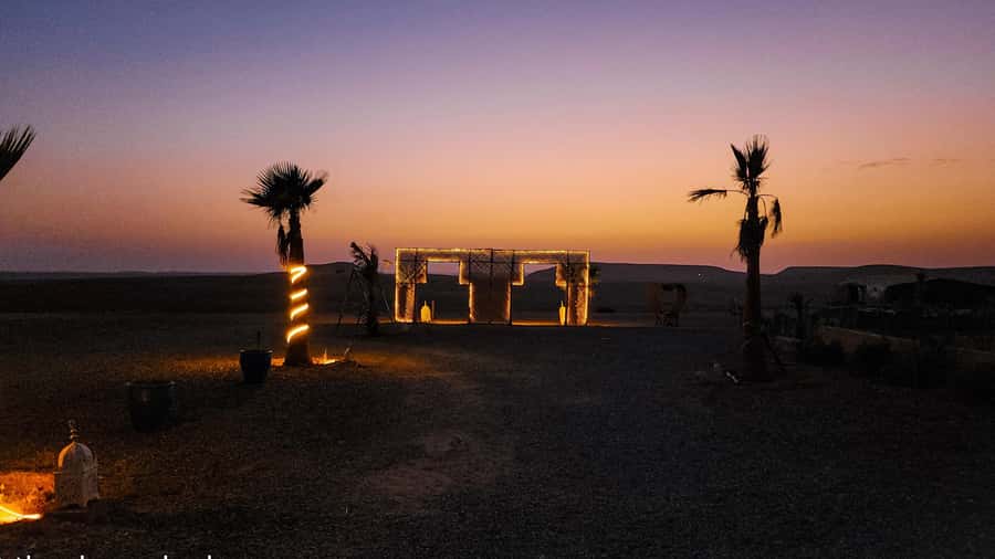 Marrakech: Agafay Camel Ride & Dinner with Fire Show Tour - Key things to know before you go