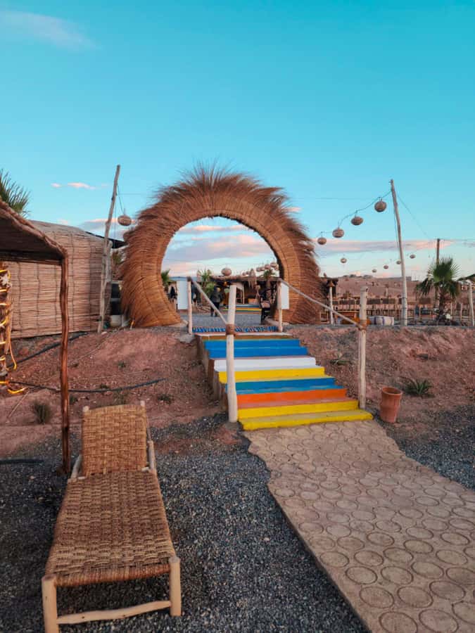 Marrakech: Agafay Camel Ride & Dinner with Fire Show Tour - The 20-minute camel ride in rocky Agafay: sunset is the sweet spot