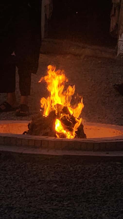 Marrakech: Agafay Camel Ride & Dinner with Fire Show Tour - The desert swimming pool: the surprise extra (and what to bring)
