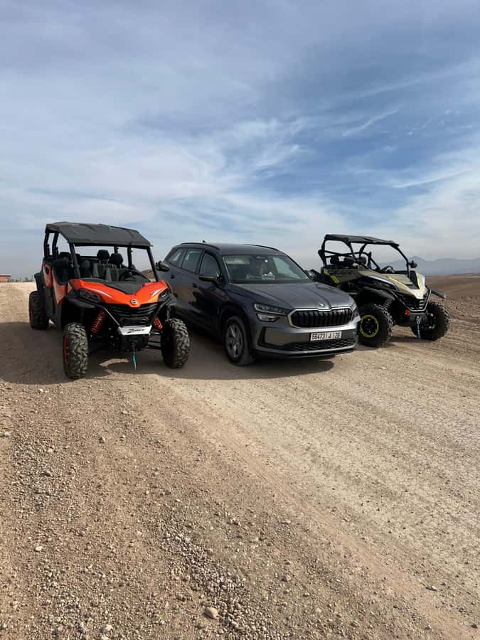 Marrakech: Agafay Desert Buggy bike 1000cc, Tea & Transfer - The 4-Hour Flow: From Tea Break to 1.5 Hours on the Trails