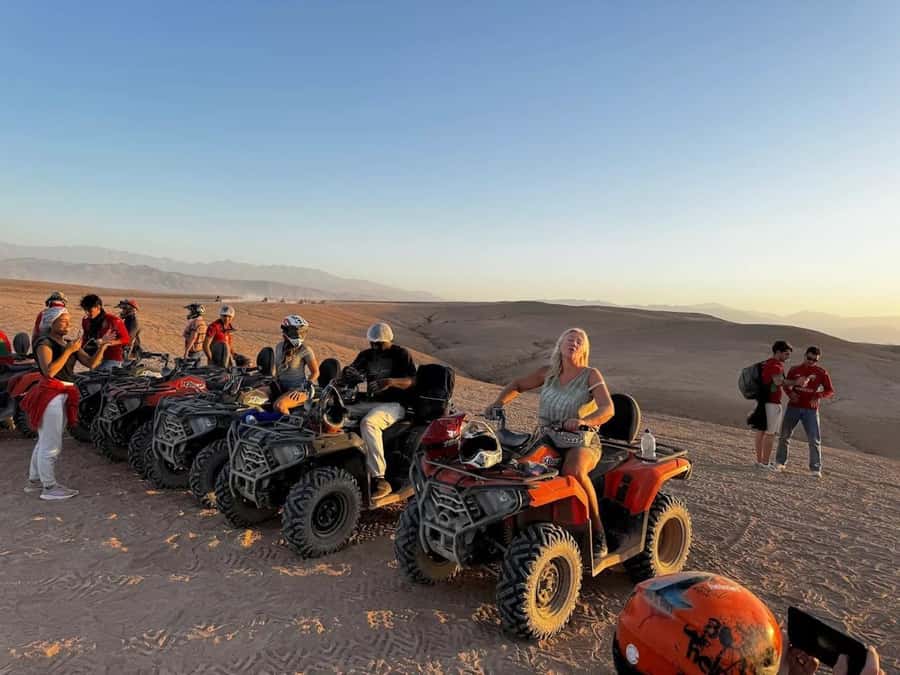 Marrakech: Agafay Desert Camel, Quad Bike & Dinner Show - Marrakech pickup and the drive to Agafay’s rocky plains