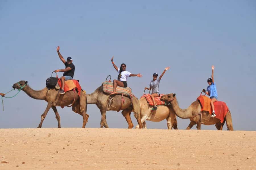 Marrakech Agafay desert: Camel Ride, Sunset, Dinner show - Marrakech pickup to Agafay camp: where your evening really begins
