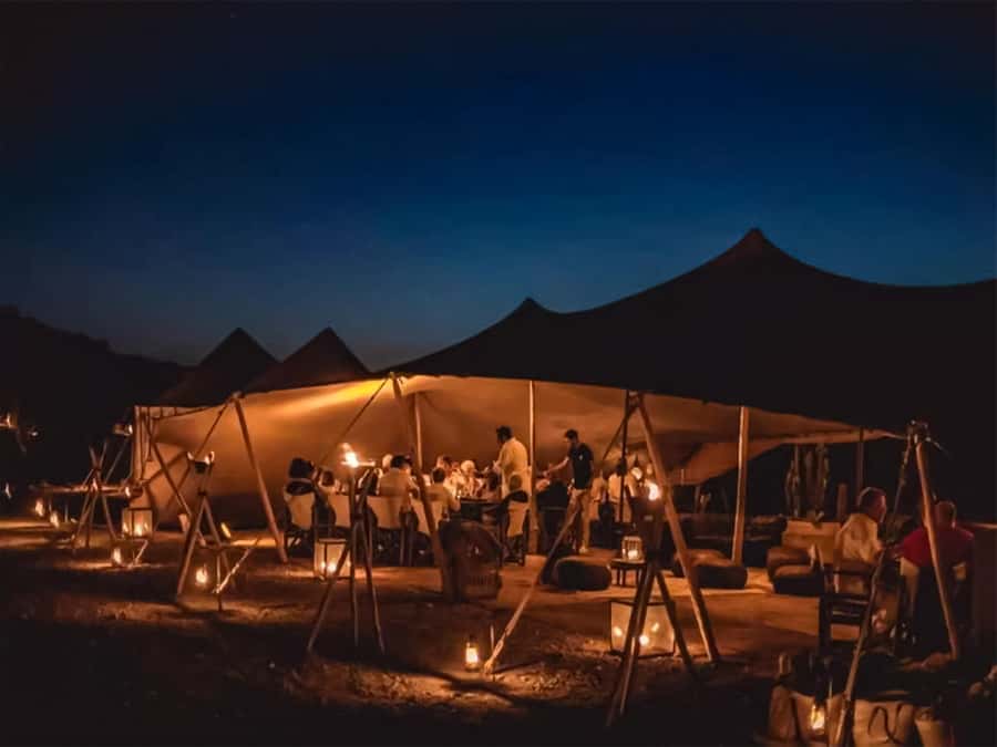 Marrakech: Agafay Desert Camel Ride with Dinner & Show - Getting there from Marrakech: pickup, drive time, and first moments