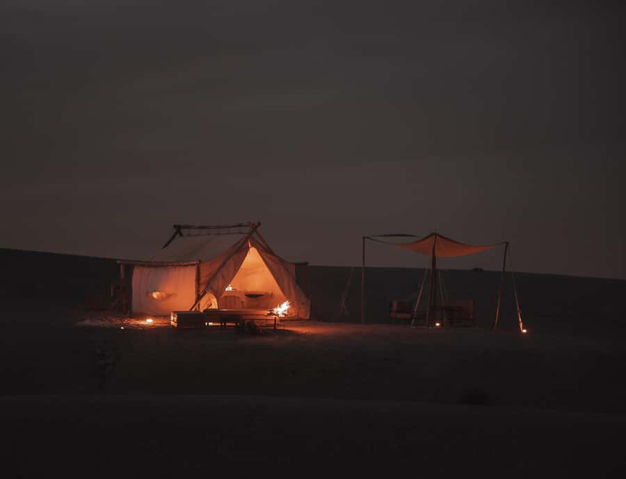 Marrakech: Agafay Desert Private Dinner w/ Music & Fire Show - Dinner reality check: a 3-course Moroccan meal with mixed scoring