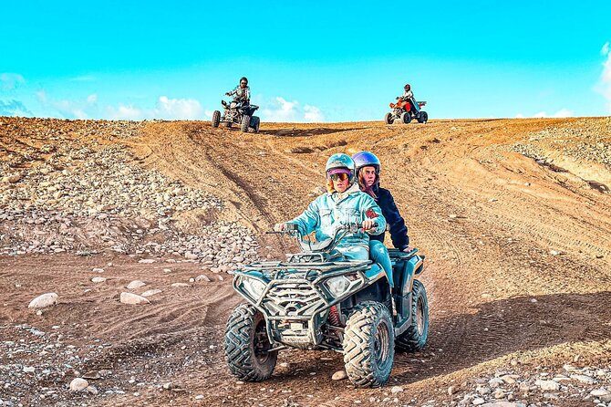 Marrakech: Agafay Desert Quad Biking & Camel Trek & Dinner & Show - Fire, Stars, and the Berber Tent Dinner Reality