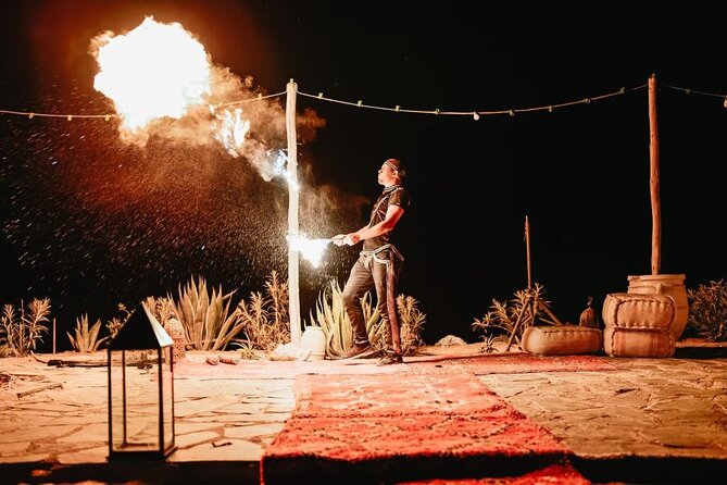 Marrakech: Agafay Desert Quad Biking Tour with Dinner-Show - Live Music, Campfire Chat, and the Fire Show That Closes It