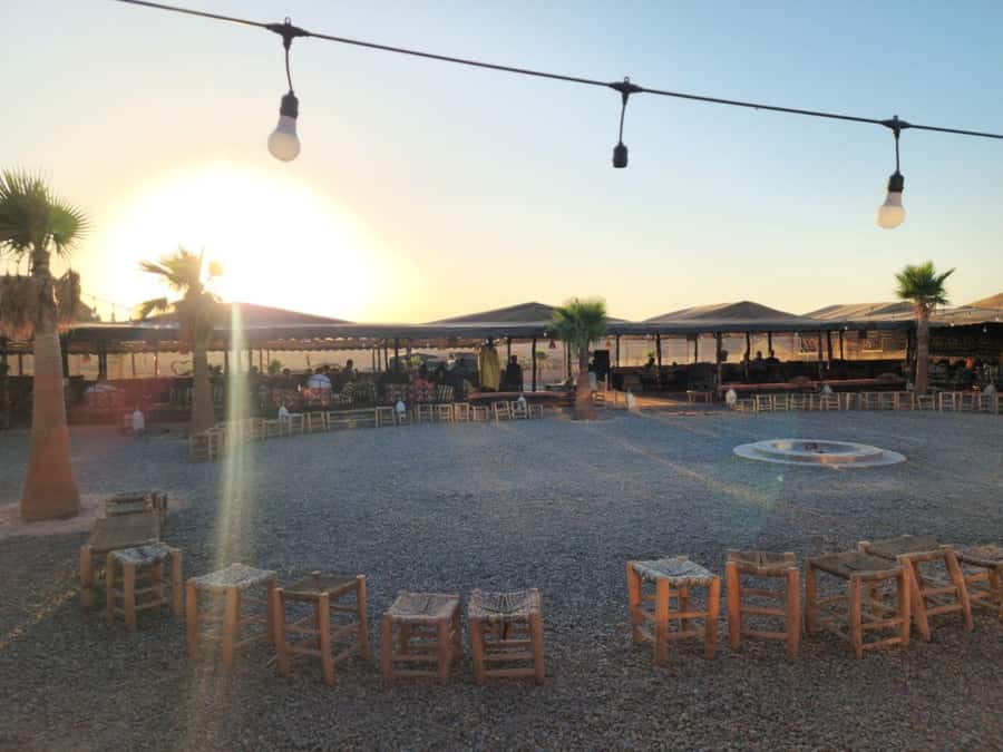 Marrakech: Agafay Desert Sunset Camel Ride, Quad & Dinner - Pool break and camp reset: where the day turns comfortable