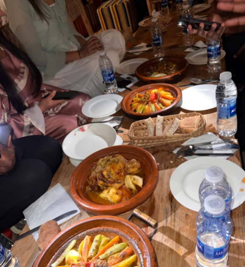 Marrakech: Agafay Desert Sunset Camel Ride, Quad & Dinner - Dinner under stars: Moroccan food, tea, and live shows