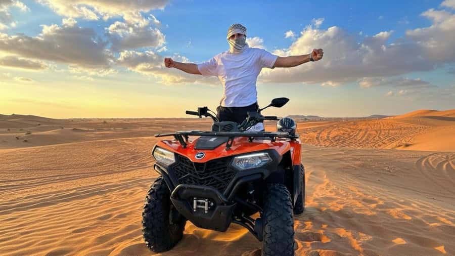 Marrakech: Agafay Desert Tour Quad bike & Dinner fire show - Getting to Agafay: Sunset Close to Marrakech (With Atlas Views)