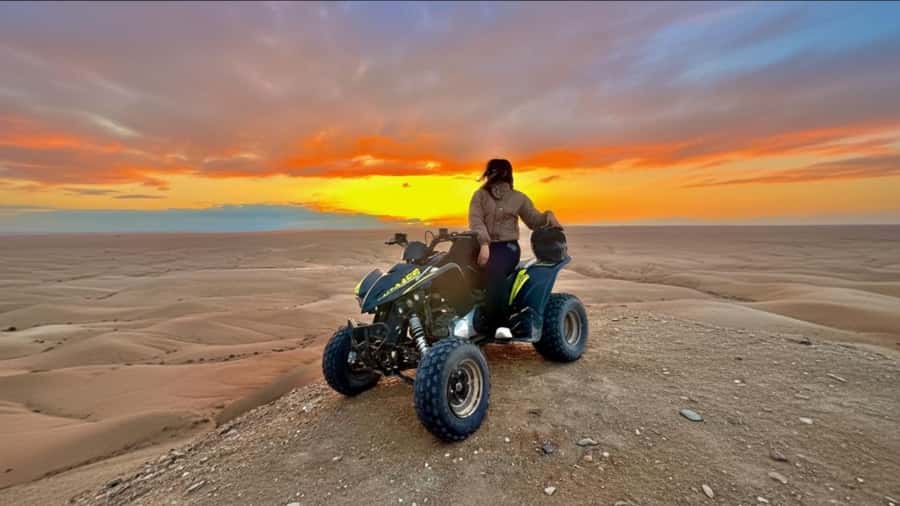 Marrakech: Agafay Desert Tour Quad bike & Dinner fire show - Quad Biking in Agafay: 40 Minutes That Feel Like More