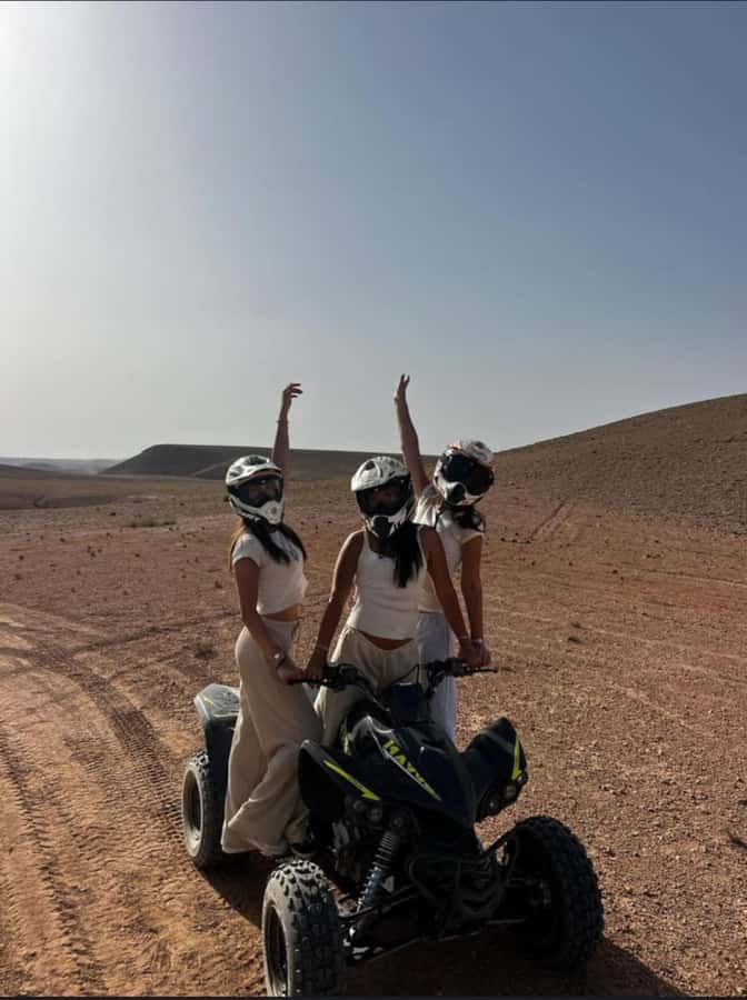 Marrakech: Agafay Desert Tour Quad bike & Dinner fire show - Dinner Under the Stars: Moroccan Food Plus Real Performance Energy