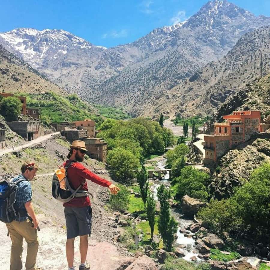 Marrakech: Atlas Mountains 3 Valleys Hike W Lunch&Waterfalls - The Scenic Viewpoint and Imlil Village Setup