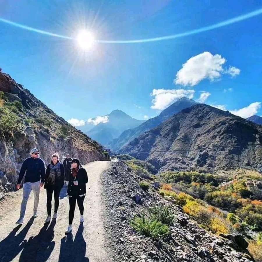 Marrakech: Atlas Mountains 3 Valleys Hike W Lunch&Waterfalls - Pickup, the Air-Conditioned Van, and How the Day Flows