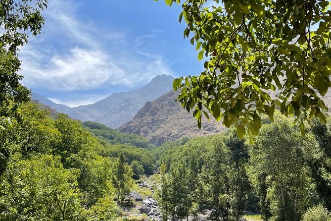 Marrakech: Atlas Mountains, Villages, Waterfalls Tour with Lunch - High Atlas Mountains hike toward Imlil: views, breaks, and real shoes