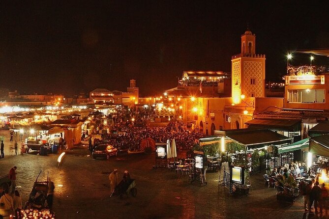 Marrakech by Night Tour - Stop 1: Jemaa el-Fnaa and the Night Atmosphere You Can Actually Enjoy