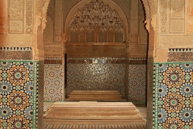 Marrakech City Highlights Half Day Private Tour - Saadian Tombs: Hispano-Moorish detail in a compact space