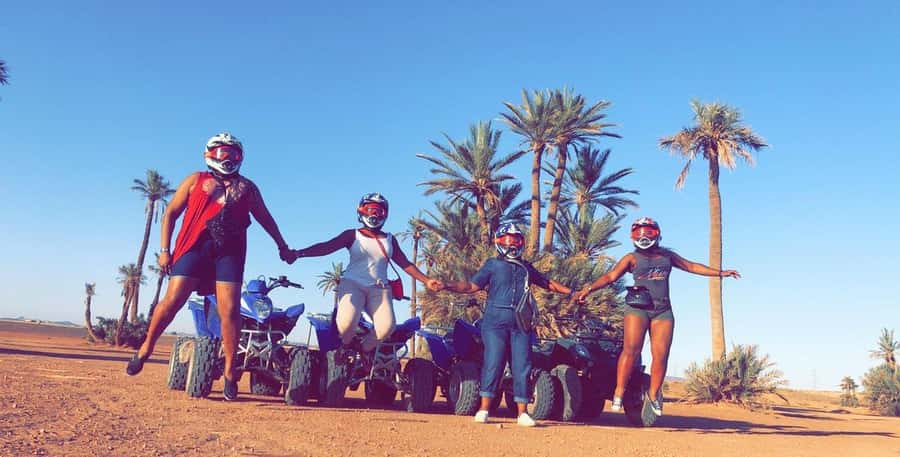 Marrakech: Desert and Palm Grove Sunset Quad Tour with Tea - Who this tour suits best