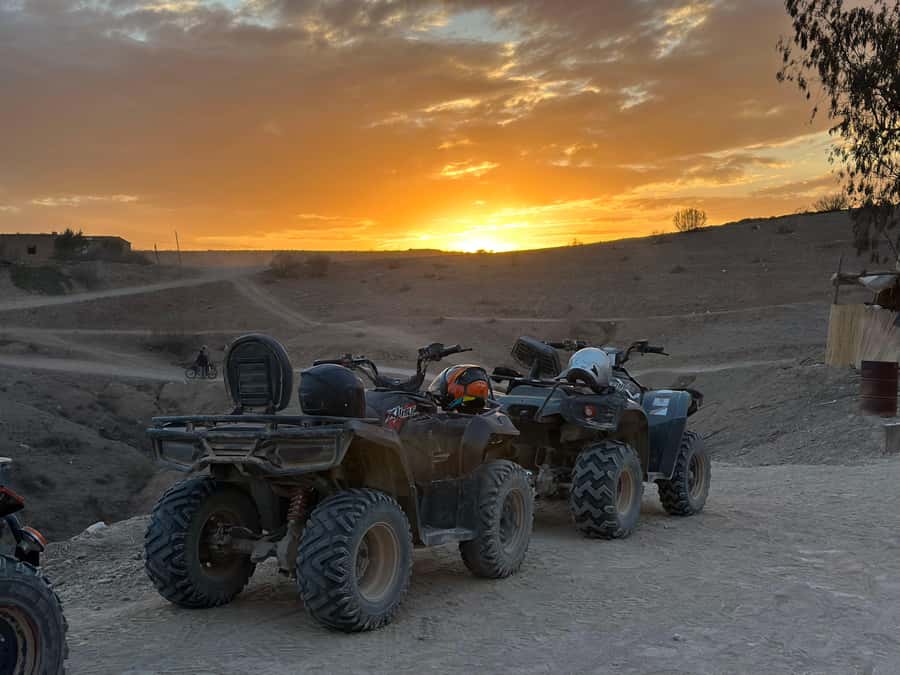 Marrakech: Desert Excursion, Quad, Camel, Dinner & Fireshow - Agafay Desert sunset in about 5 hours: the big idea