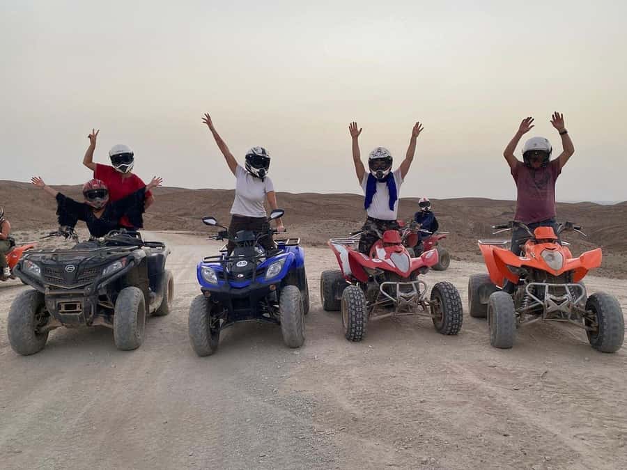 Marrakech: Desert Quad Bike Tour with Tea & Optional Dinner - Getting There From Marrakech: Pickup, Van Ride, and Timing