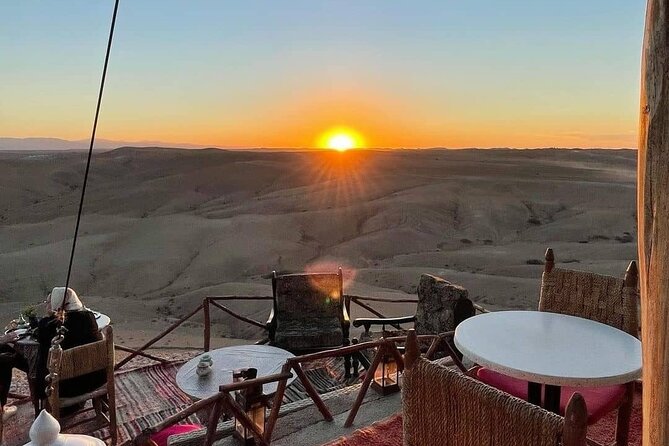 Marrakech Desert Tour & Sunset Camel Ride with Dinner Show - Dinner under the stars: Moroccan classics served in a nomad-tent setting