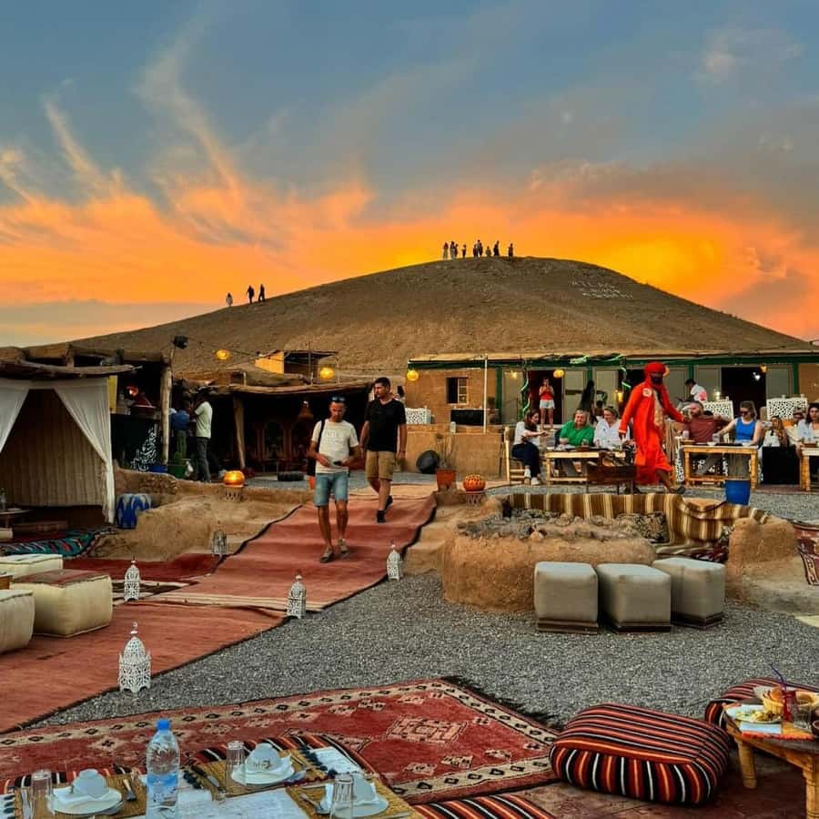 Marrakech: Desert Tour with Dinner, Show and Camel Ride - Pickup from your hotel at 17:30: stress-free, but plan your evening