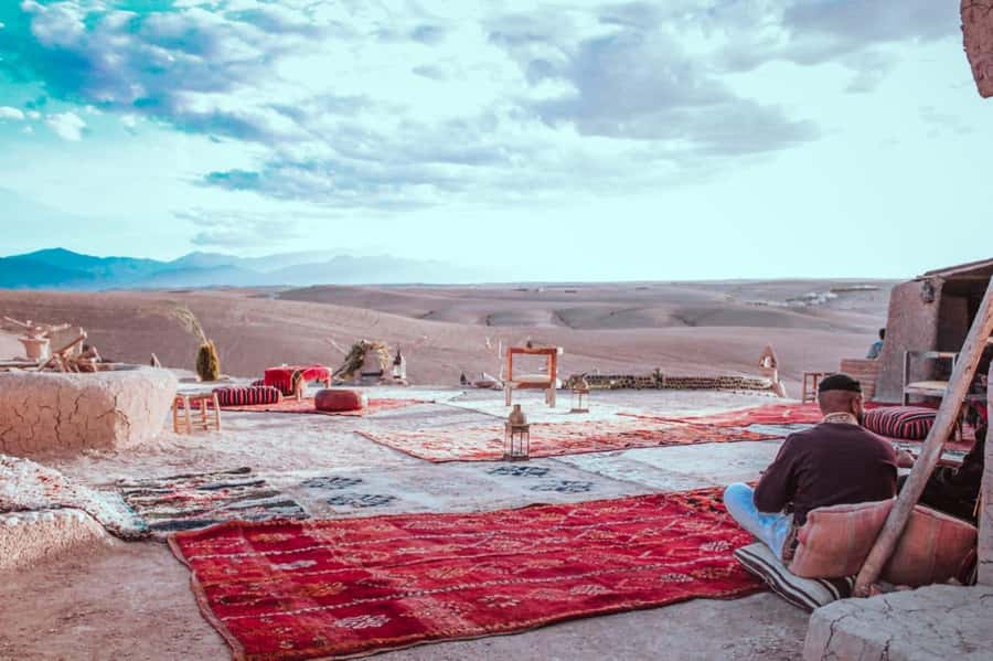 Marrakech: Dinenr In Agafay, Sunset Camel Ride & Fire show - Berber camp dinner: mint tea, tagine, couscous, and real atmosphere