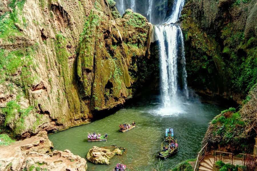 Marrakech: excursion ouzoud waterfall - Getting close with a boat cruise (when you choose it)