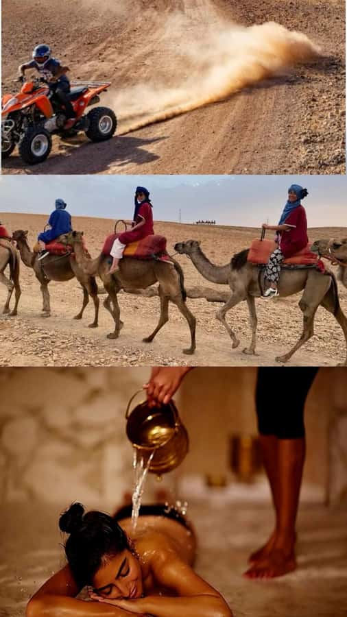 Marrakech: Full-Day Camel Ride, Quad Bike, & Spa Tour - Quad Biking in Agafay: Real Off-Road Energy (and Dust You Can’t Avoid)