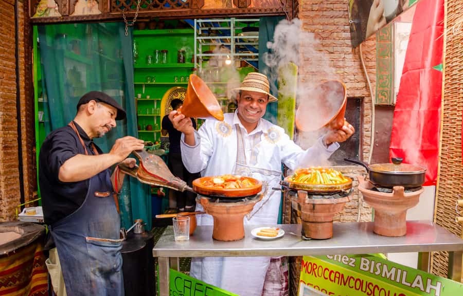 Marrakech: Local Food Tasting Tour with a Guide - The first restaurant stop: photo breaks and an introduction to the flavors