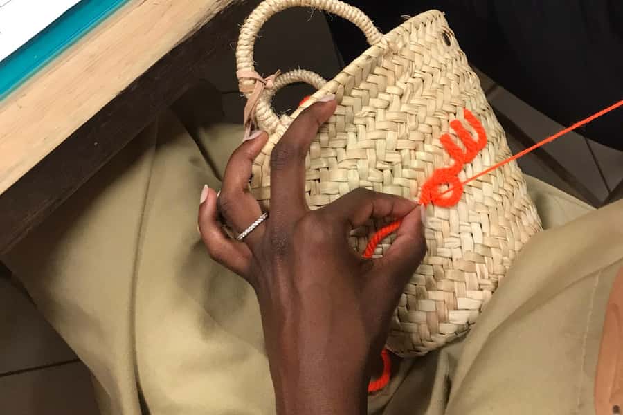 Marrakech Medina Basket Embroidery Workshop - What You Take Home: A Personalized Souvenir + Small Gifts