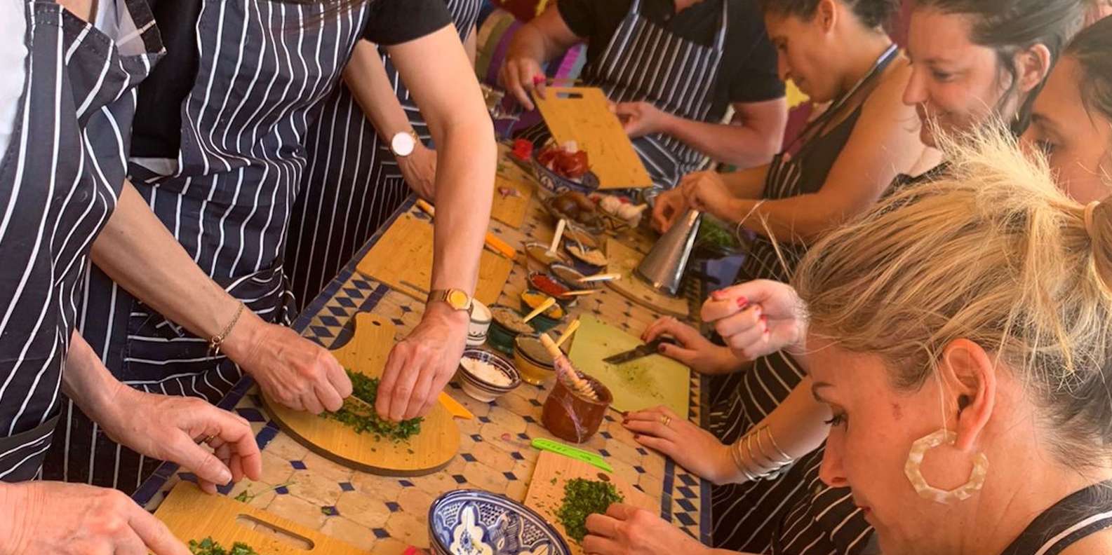 Marrakech: Moroccan Cooking Class for vegetarians and vegan - Dessert and the meal at the table: the part you remember