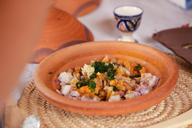 Marrakech Nelia Cooking Class - The rooftop/riad kitchen and the shared courtyard meal