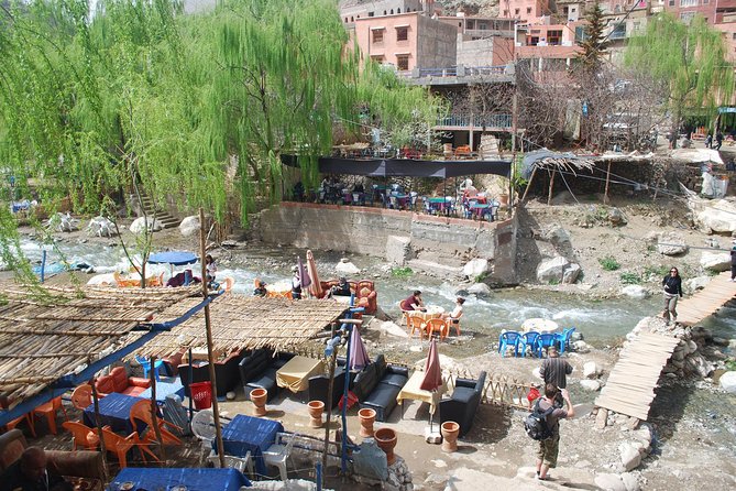 Marrakech Ourika & Agafay: Waterfalls Camels Quads &Desert Dining - Getting From Marrakech: Air-Conditioned Pickup and Photo Stop Freedom