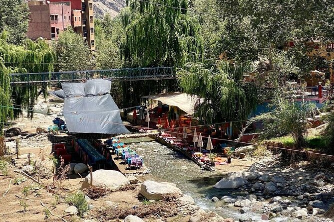 Marrakech: Ourika Valley & Atlas Mountains Shared Trip with lunch - Riverside lunch at Setti Fatma: the reward you can actually taste