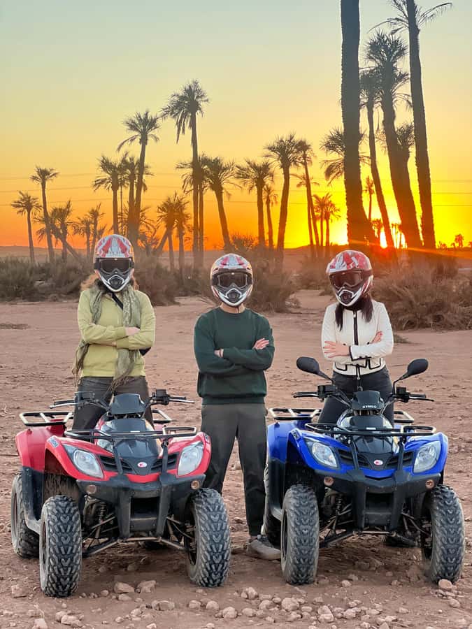 Marrakech: Palm Grove and Jbilat Desert Quad Bike Tour - Base Camp Setup: Helmets, Goggles, and a Short Safety Lesson
